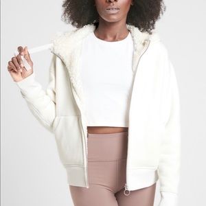 Athleta Cozy Sherpa Reversible Jacket - like new